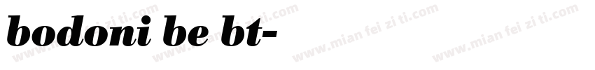 bodoni be bt字体转换